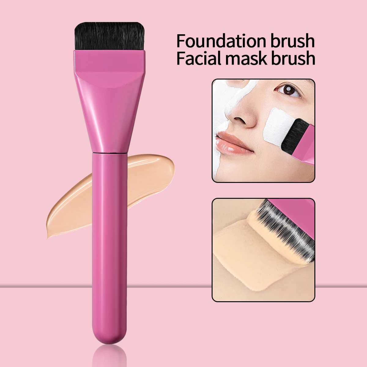 Multifunctional Foundation Brush Ultra-thin Liquid Foundation Brush Flat-head Mask Brush Portable Professional Makeup Tool L251110