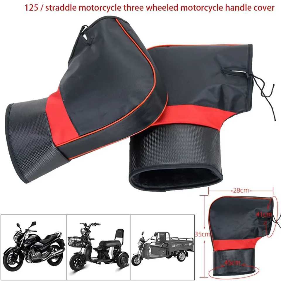 1Pair Motorcycle Handlebar Muffs Protective Electric Vehicle Scooter Warm Grip Handle Bar Muff Rainproof Winter Warmer Gloves S25118{category}