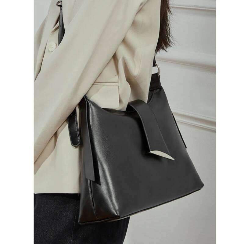 Hifashion Cowhide Genuine Leather Large Hobo Shoulder Bags For Women 2025 Luxury Designer Tote Shopper Crossbody Ladies Handbags