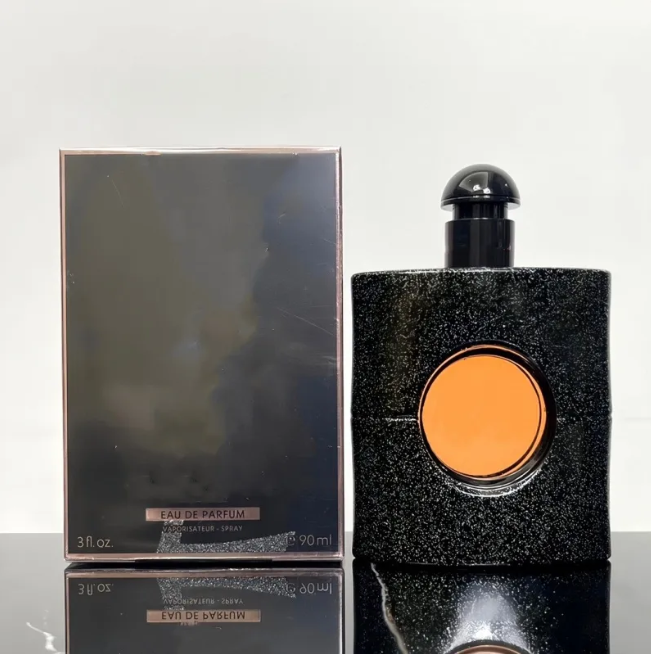 5A Women Perfume Cologne 90ml Incense Perfumes eau de parfum over red glitter floral shock Women's Black Opium Parfume Fashion brand888