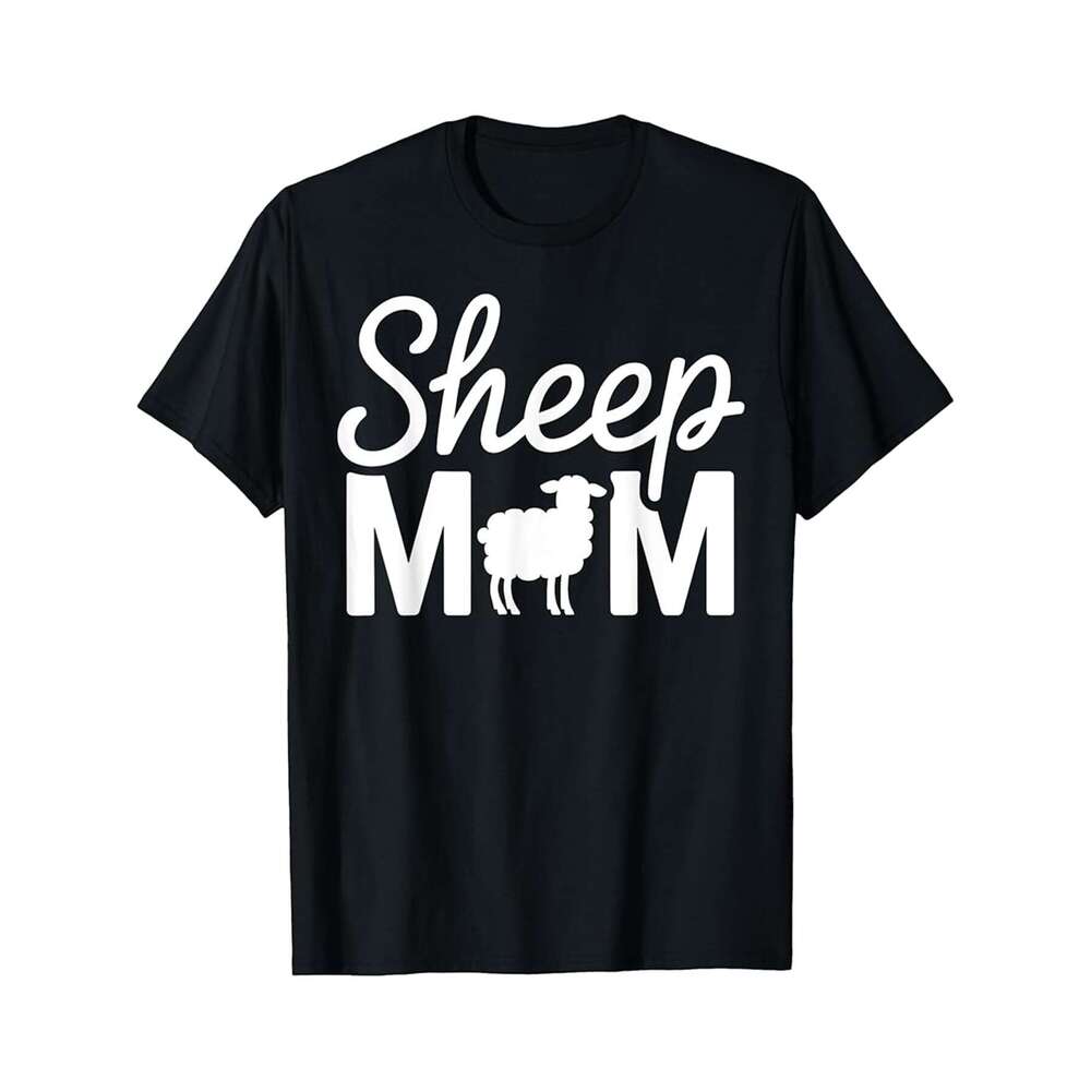 Designer T shirt Sheep Mom Farmer Cute Lamb Animal Lover Gift - 220g T shits