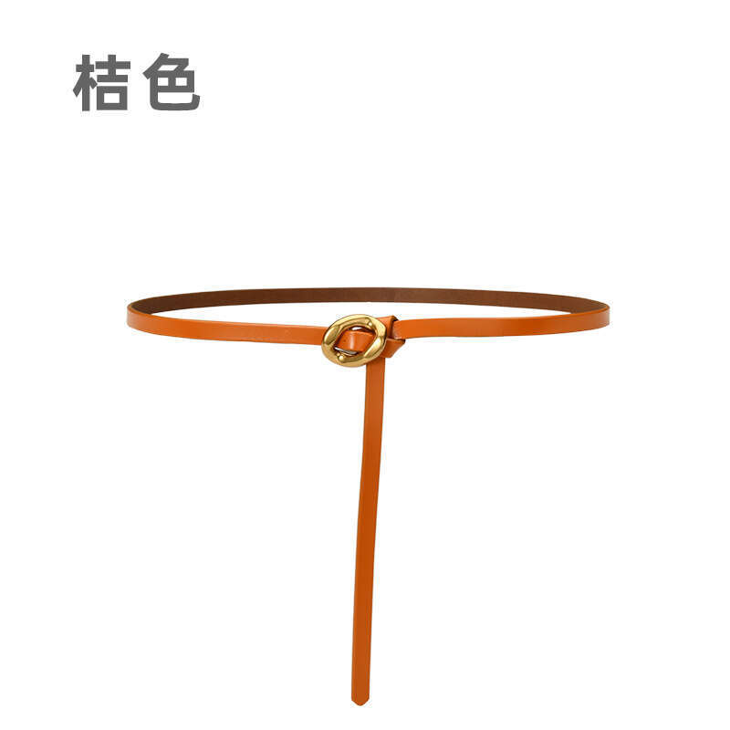 Genuine Leather Belt Women, Thin Decorative Accessory for Dresses, Chain, Vintage Belt, Waist Ornament Wholesale