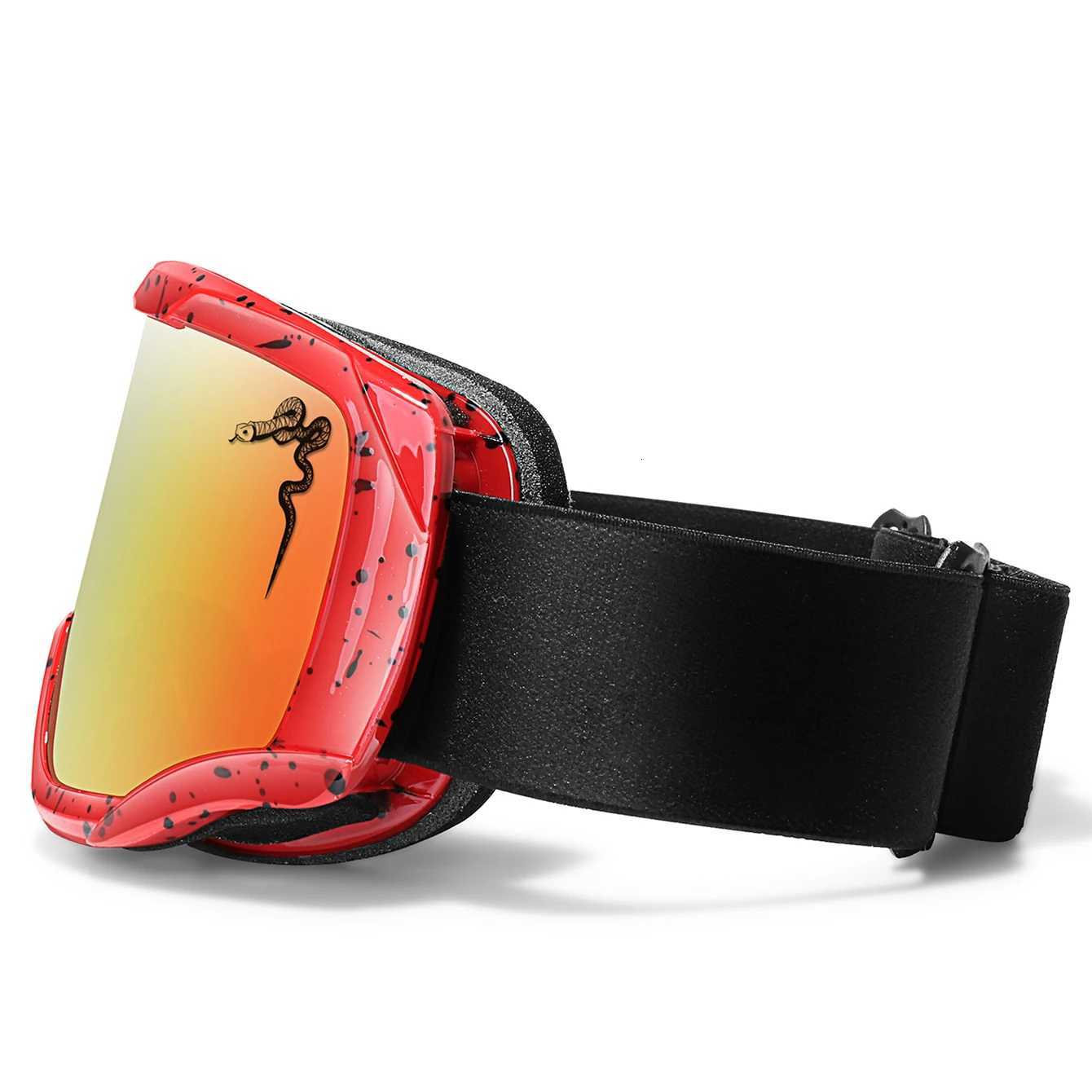 New Style Snowmobile Eyewear Snow Goggles Double Layers Ski Snowboard Glasses Outdoor Sport Cycling Googles UV400 K251110