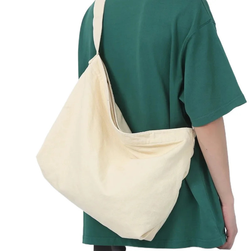 Autumn Season Japanese Style Crossbody Messenger Bag Canvas Thickened Sturdy Mens Retro 251110