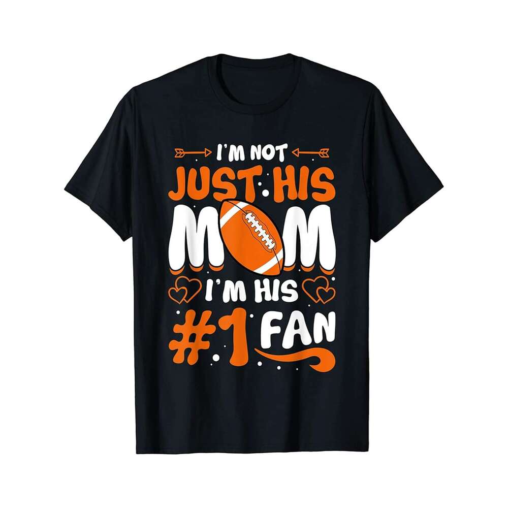 Designer T shirt Cute Football Player Mom Funny Mothers Day Sport Fan Mom - 220g T shits