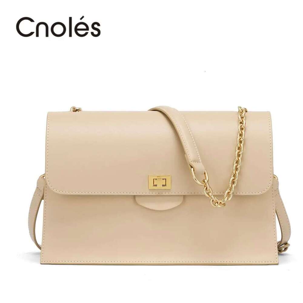 Cnoles Leather Women Crossbody 2022 Trend Ladies Commute Office Shoulder Brand Female Underarm Messenger Bag