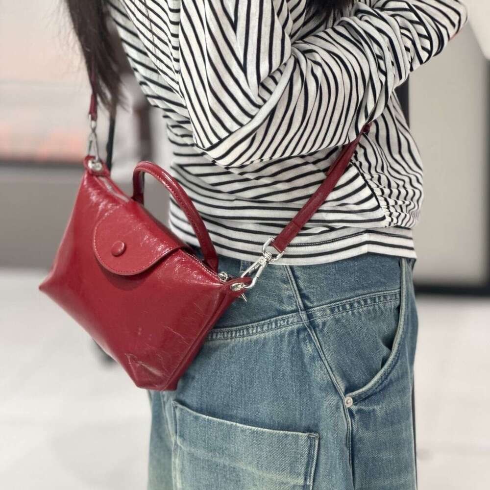Leather Women S New Mini Dumpling Top Layer Cowhide Shoulder Crossbody Phone Bag Coin Purse High Quality