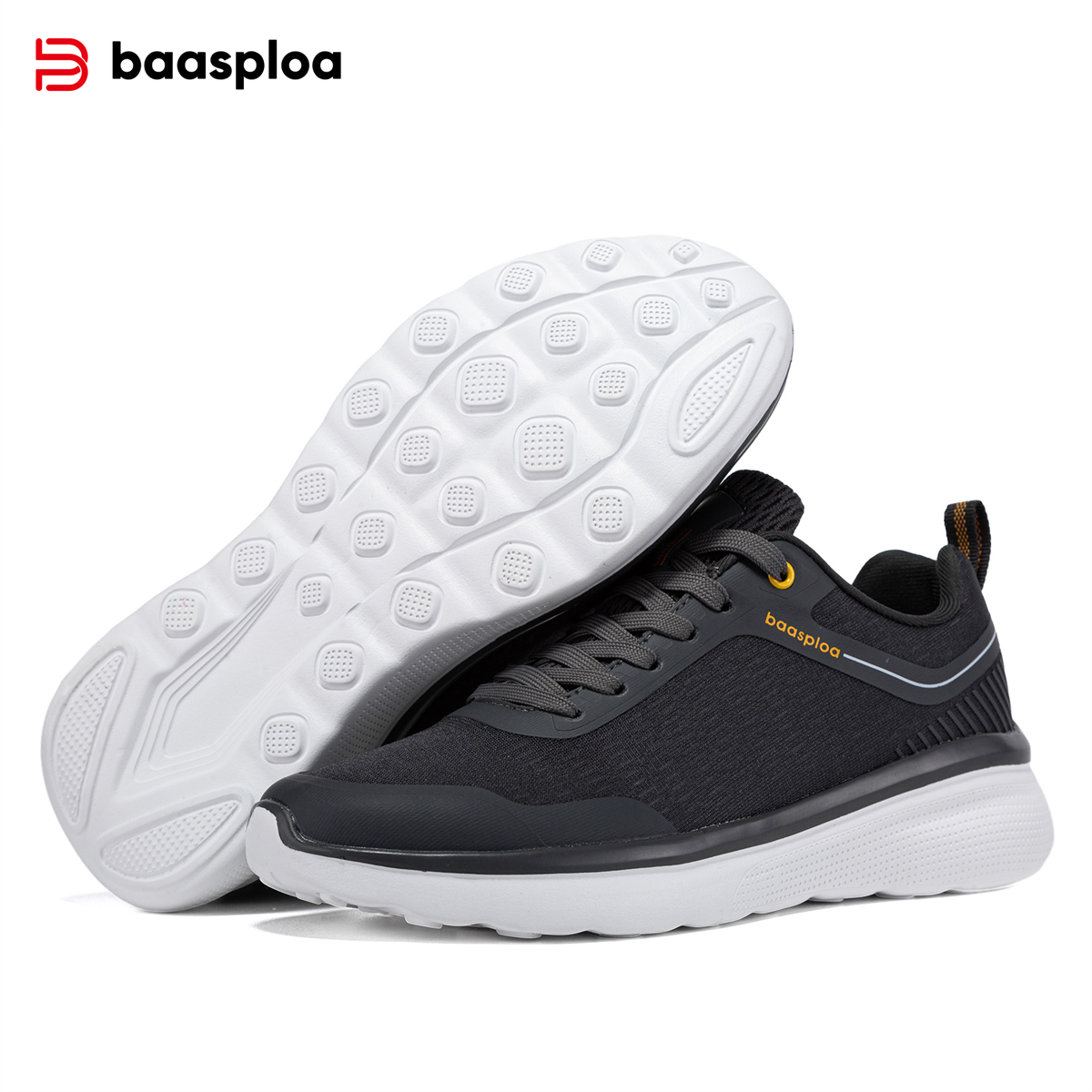 Baasploa Mesh Breathable Sneakers Running Shoes Lightweight Men Sports Shoes Male Outdoor Casual Shoes