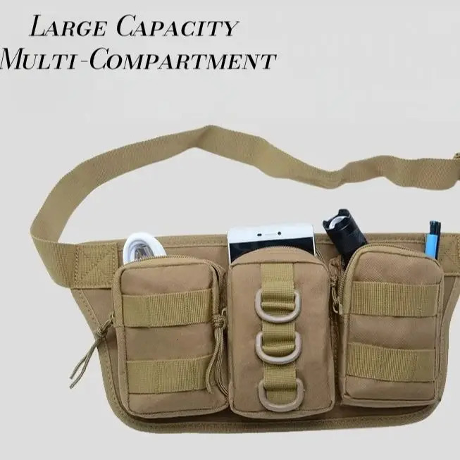 Outdoor Cycling Chest Bag Wallet Men Construction Site Phone Pouch Multifunctional Waist Tactical Camo Oxford Waterproof 251110