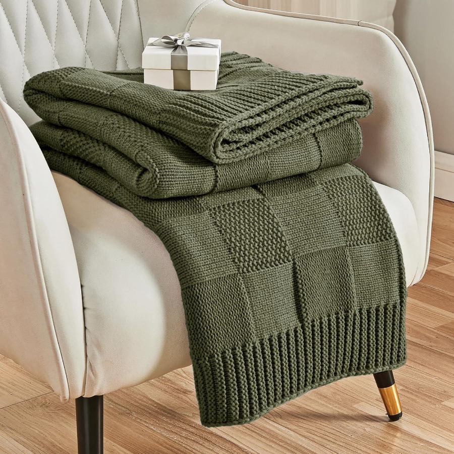 Knitted air conditioning nap sofa cover camping blanket, washable blanket blanket