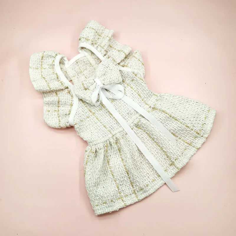 1/Set Ins Winter Dog Clothes Cat Princess Dress Backpack Pink Luxury Fashion Design Dog Thickened Skirt Dog Christmas Clothes J251110