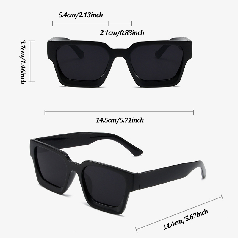 Box Simple European and American Sunglasses Modern Trendy Large Frame Propionic Acid Insert Sunglasses Women's Cross border New UV Protection