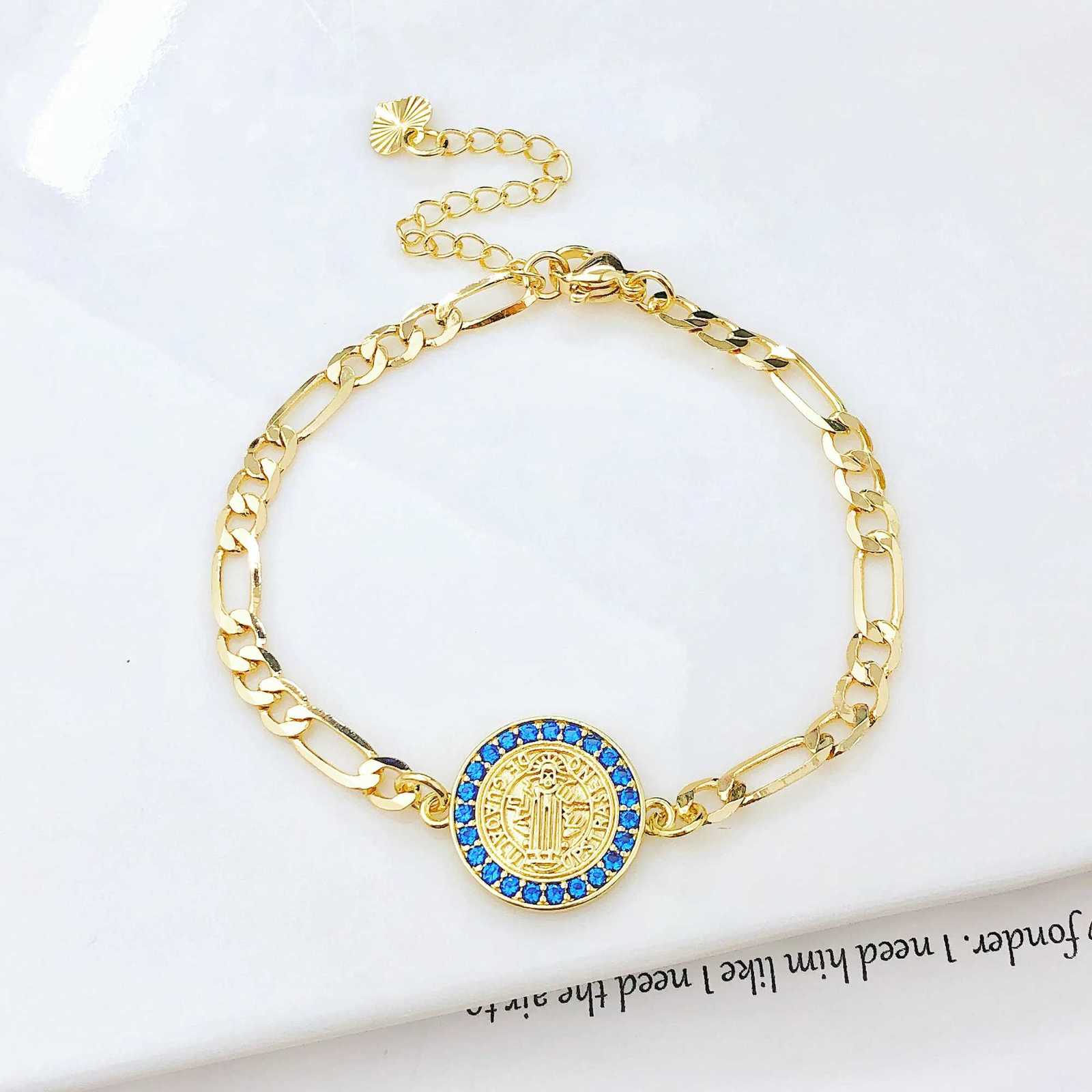 Fashion Men Women Religious Figure Adjustable Bracelet High-Quality Party Gold-Plated Zircon Jewelry for Daily WearT251110