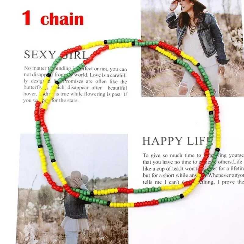 New hot selling beige waist chain mixed and matched beach bikini belly waist bead chain in Europe X250410