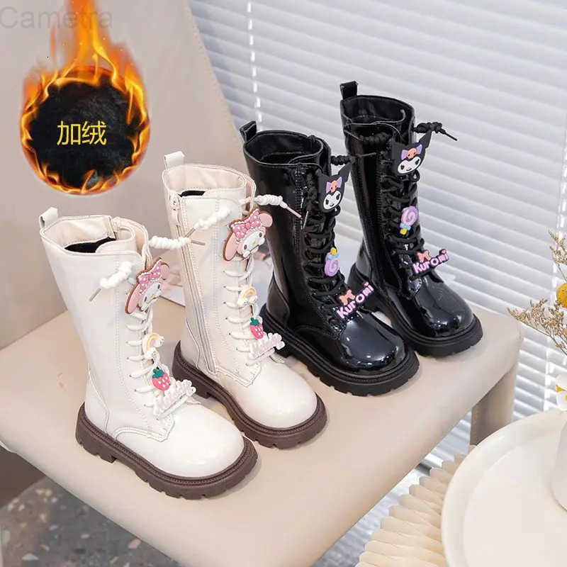 Sanrio Kawaii Kuromi My Melody Cute Cartoon Children Warm Boots Student Non Slip Comfortable Boots Long Tube Shoes Gift for Kids H251110