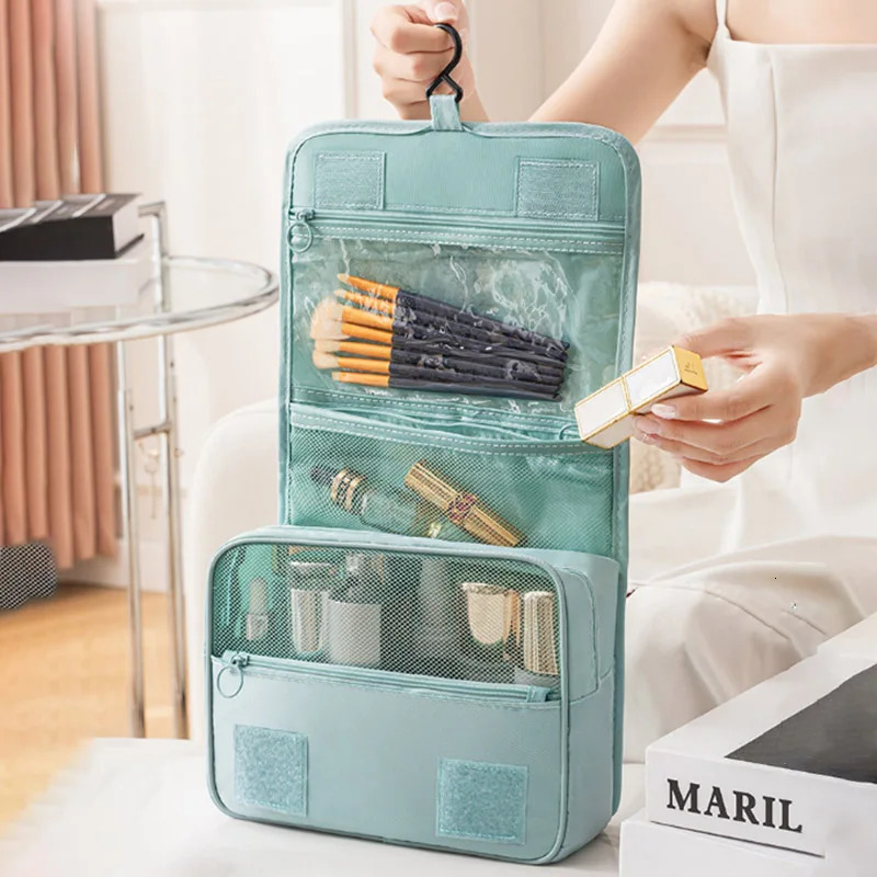 Travel Toiletry Bag Makeup Bag Women Multi-Functional Portable Large Capacity Storage Lady Travel Hanging Hand-Held Toiletry Bag 251110