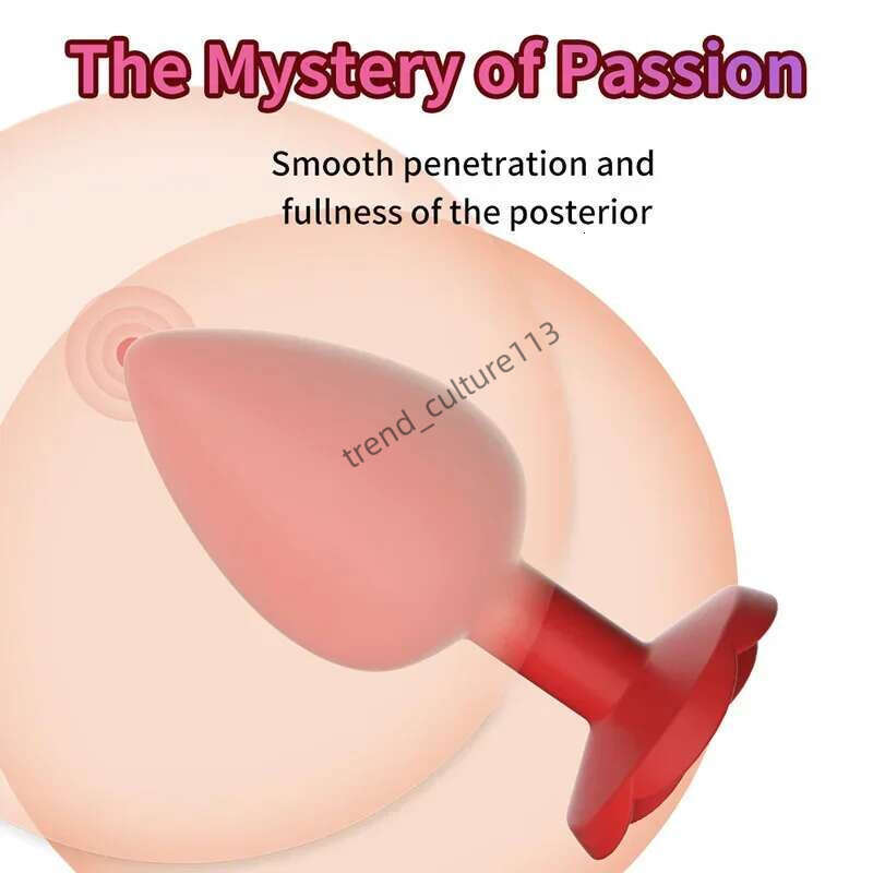 Rose Plug 3 Size Silicone Butt Plugs Stimulator Prostate Massager Anal Trainer Sex Toys For Men Women Couples
