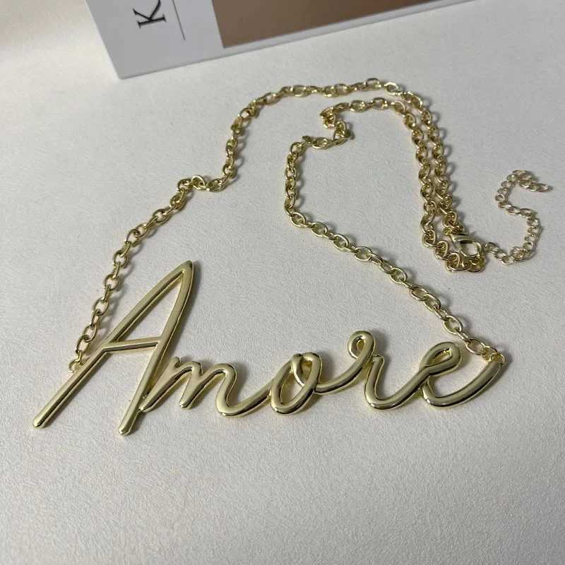 Fashionable and elegant golden letter belt suitable for the minimum charm metal daily jewelry accessories of Wen girls X250410