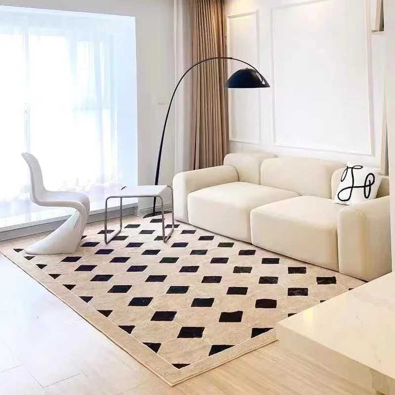 High Quty Plush Carpets for Living Room French Retro Bedroom Decor Rugs Non-slip Fluffy Soft Floor Mat Large Area Lounge Rug Y251110