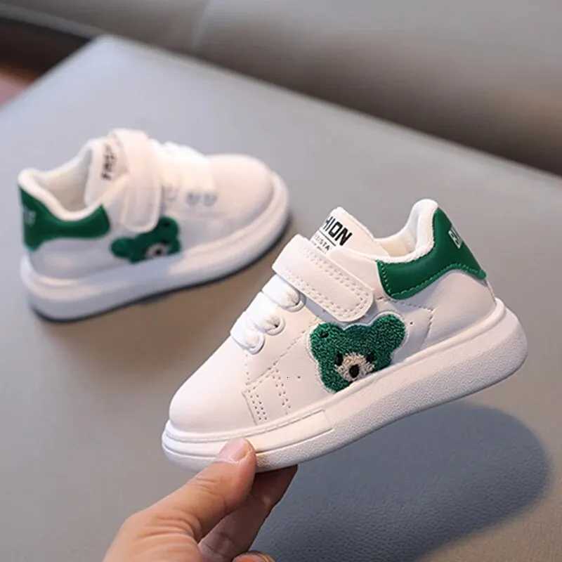 Childrens Sports Toddler Shoes White Shoes For Boys And Girls Spring And Autumn Casual Waterproof Anti-Slip Shoes Soft BottoT251110