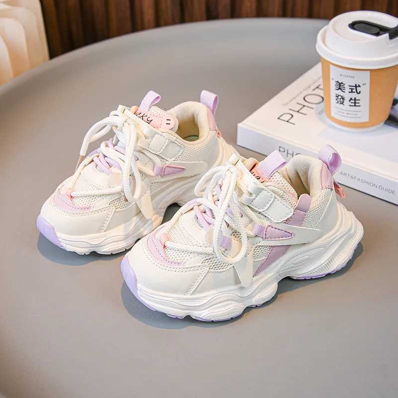 Spring Girl Shoes New Fashion Versatile Child Sneakers Comfort Soft Sole Anti Slip Casual Shoe Trendy Simple Breathable Boy Shoe W251110