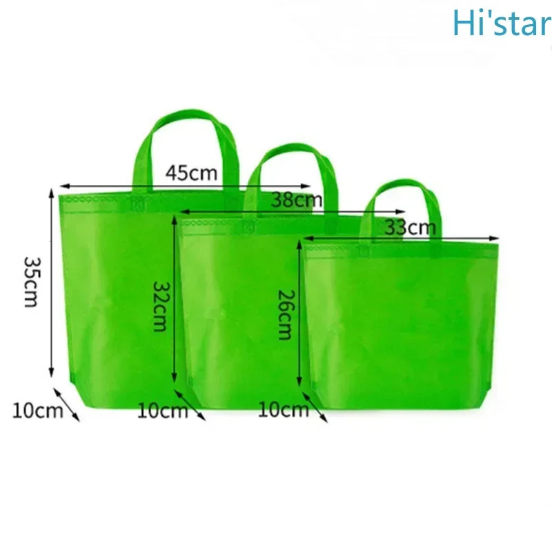 10 Pcs Reusable Large Canvas Cotton Fabric Shopper Bag Women Shoulder Tote Nonwoven Environmental Case Organizer Multifunction 251110