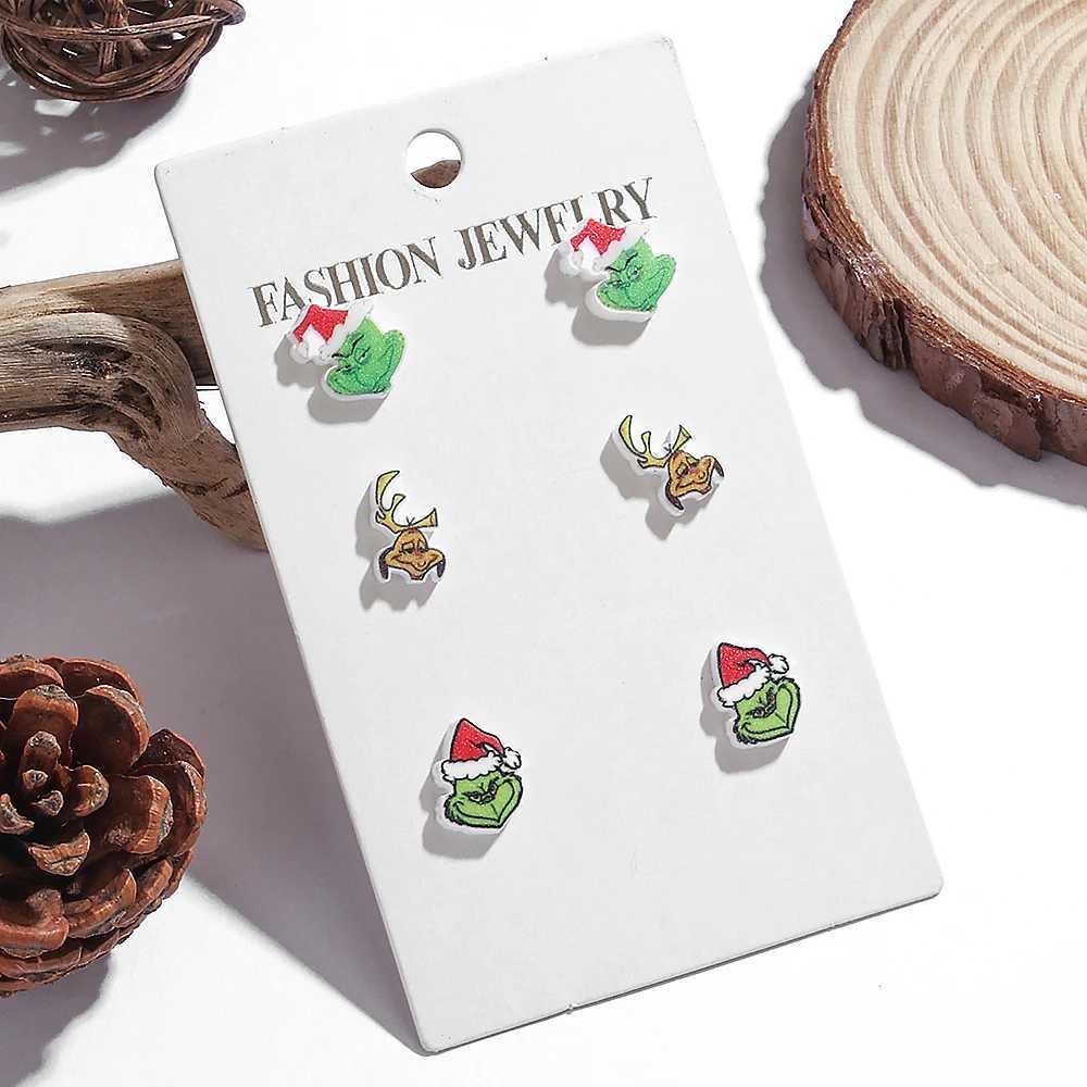 WELBACK Trendy Christmas Earrings Handmade DIY Cartoon Quirky Puppy Grimm Acrylic Dangling Earrings J251110