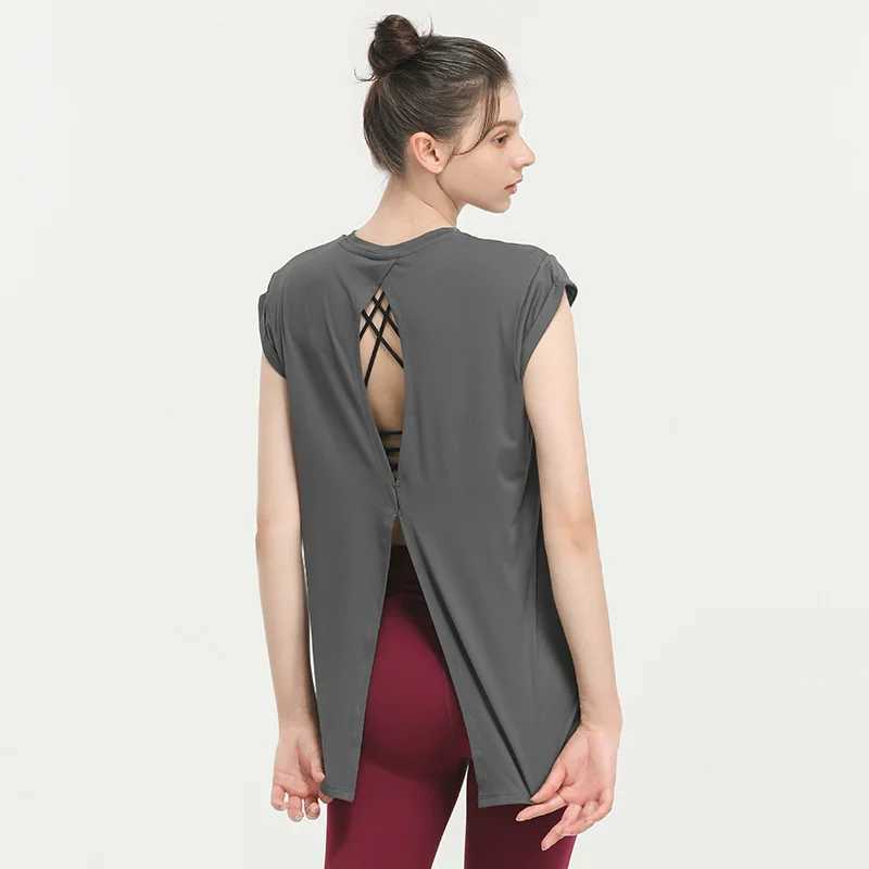 Stown New Style Tempering Quick Drying Sportswear T-shirt Fashion Yoga Tank Top Womens Sexy Back Top Fitness Set WomenXJ250410