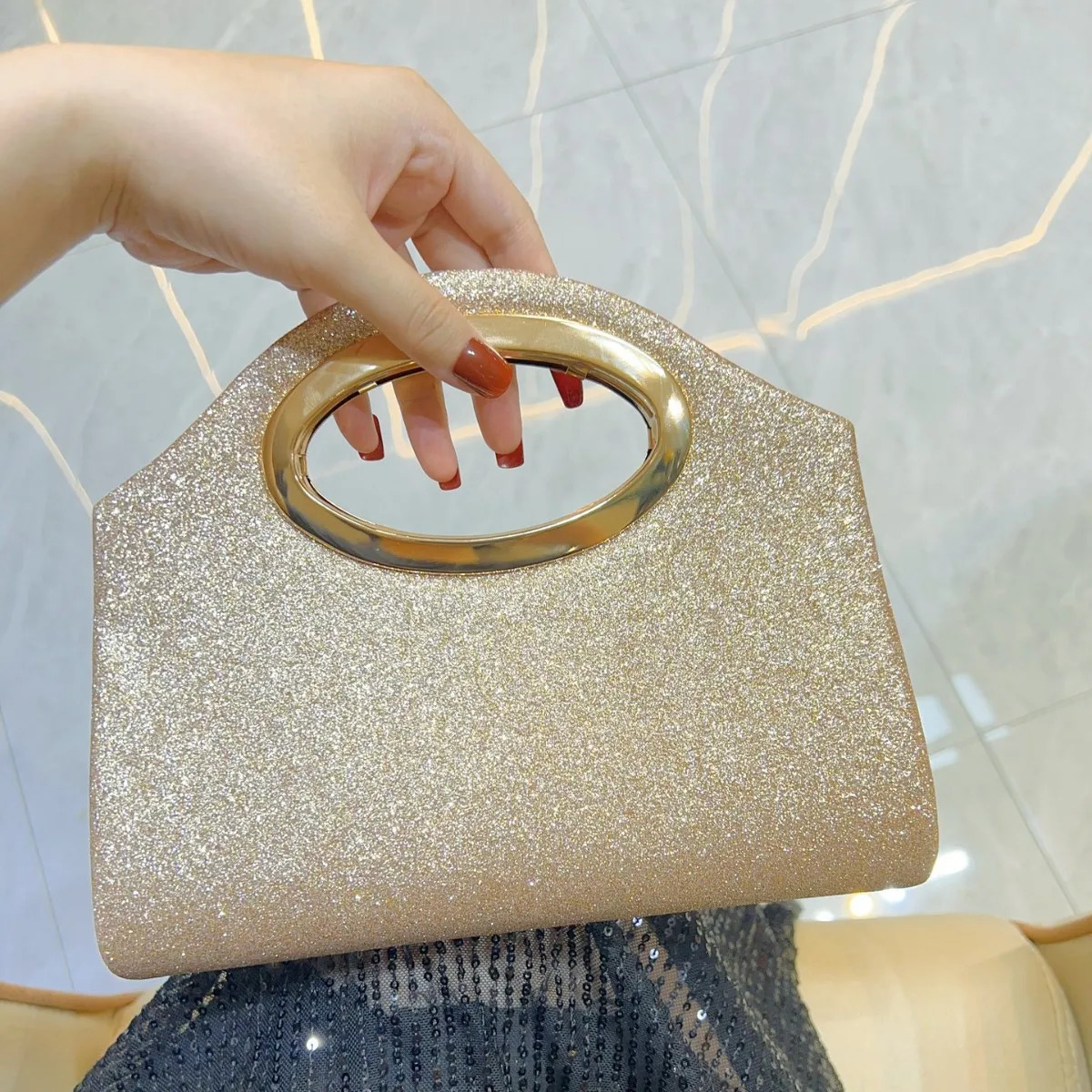 light fashion banquet womens clutch bag high sense personality niche dinner bag womens bag 251107