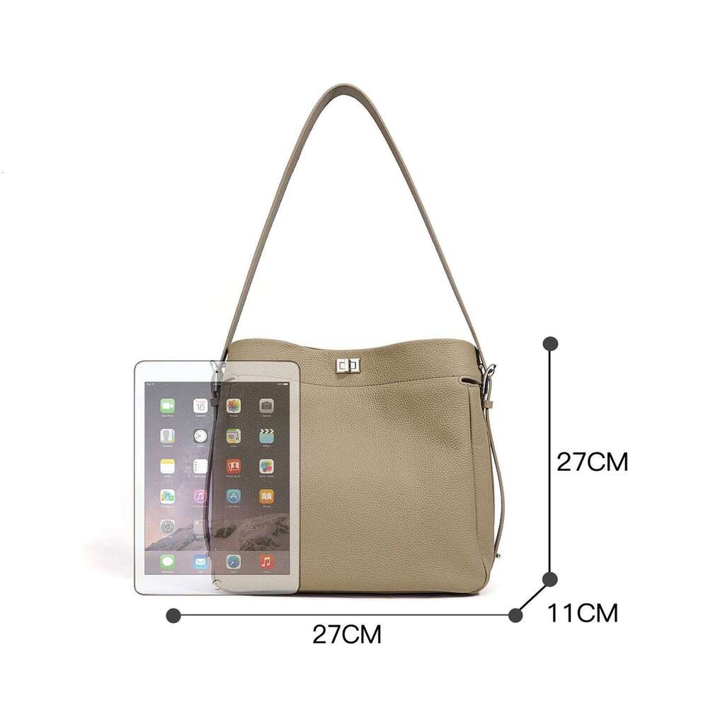 Vintage Bucket Tote Women Niche Design High-End Textured Handbag Stylish Shoulder Crossbody Bag Designer Style Retro Luxury Suotong1110