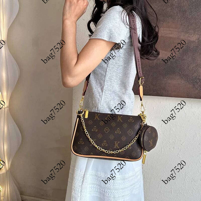 2025 Summer Quilted Chain Bag, Printed Underarm Purse for Women, Vintage Shoulder Tote, Luxe Crossbody Bag