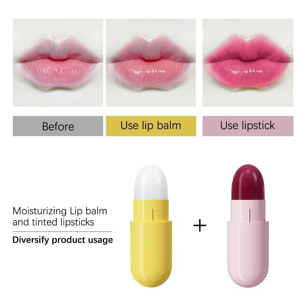 6Pcs/Set Mini Capsule Lipstick Waterproof Long-Lasting Moisturizing Non-stick Cup Carry Pill Lipstick Kit Lips Makeup For WomenT251110