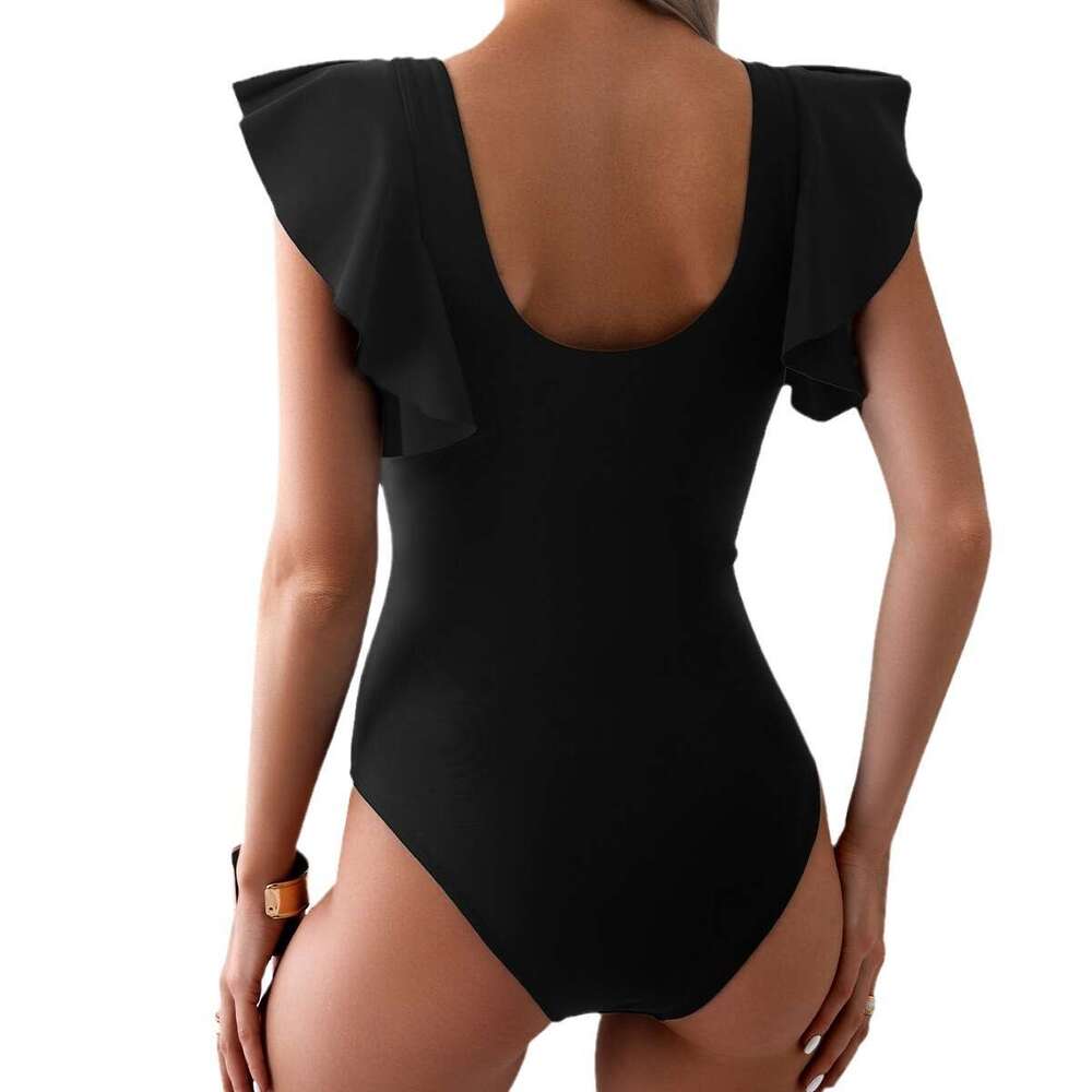 one-piece European and American bikini women's quick drying sports swimsuit manufacturer wholesale 2025 temperament versatile new trend clothing 