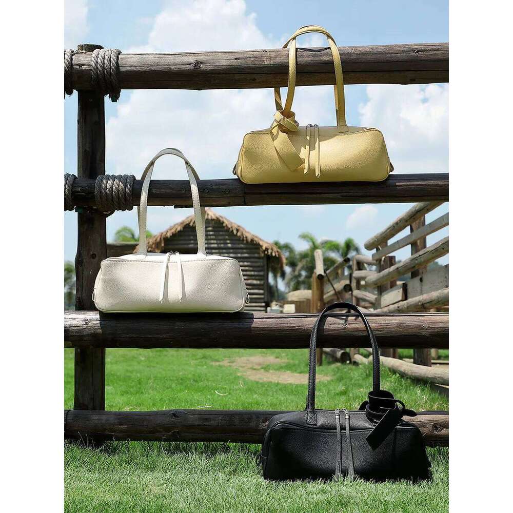 Designer Bag Genuine Leather Bowling Shoulder Underarm Toast Pillow Bag Large Capacity Commuter Tote For Women High End Bag New Handbags