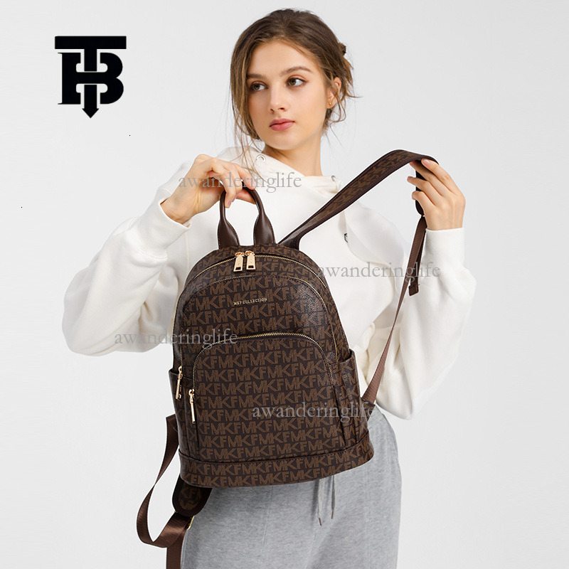 TB BHULAMTE Mini Womens Backpack Luxury Letter Print Shoulder - Dual-Use Travel and Student Leisure Bag Z260224