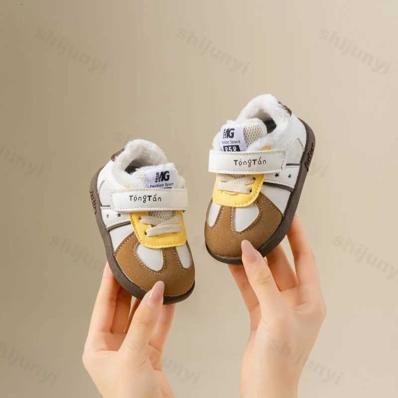 Childrens Casual Cotton Shoes 2025 Autumn Winter Baby Boys Girls Retro Sports Shoes Kids Non-Slip Warm Plush Toddler SneakersT251110