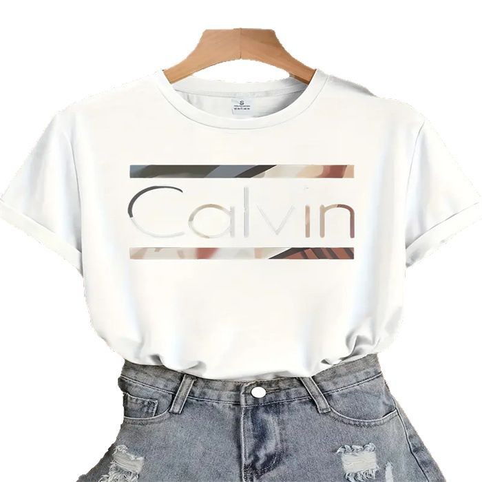 Women's Designer T Shirts O-neck For Casual Breathable Women Top Short Sleeve Tie Black T-shirt M-5XL