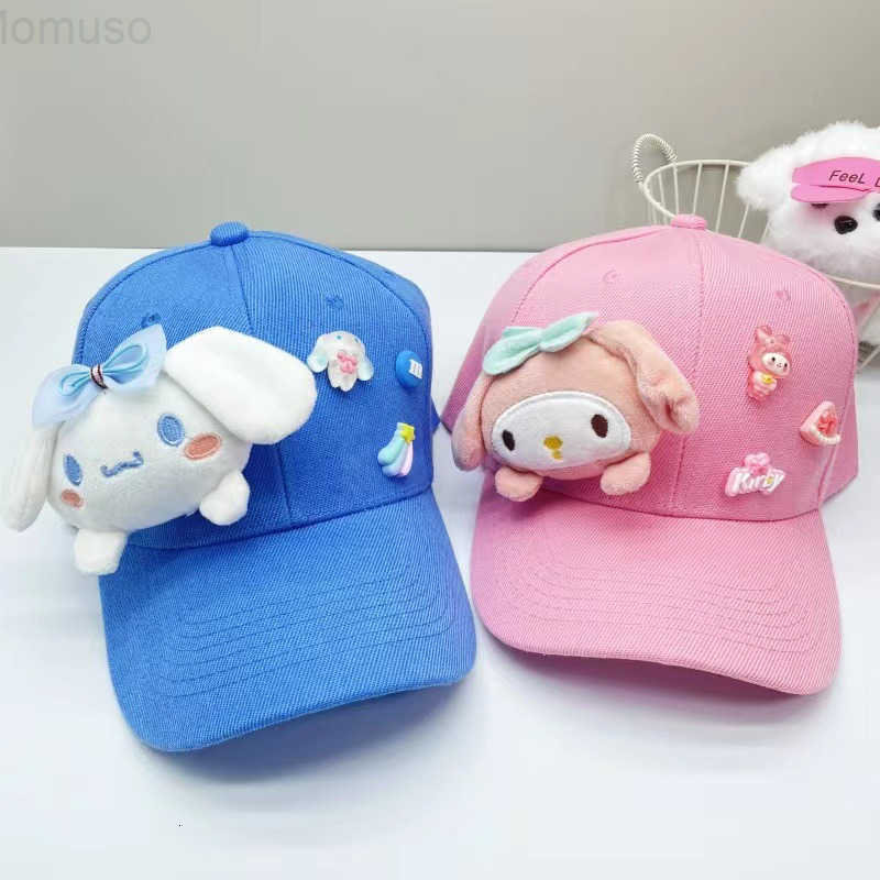 Sanrio Cute Cartoon Duckbill Cap Sweet Girl Baseball Cap Fashionable Versatile Sun Protection Hat for Women H2511101