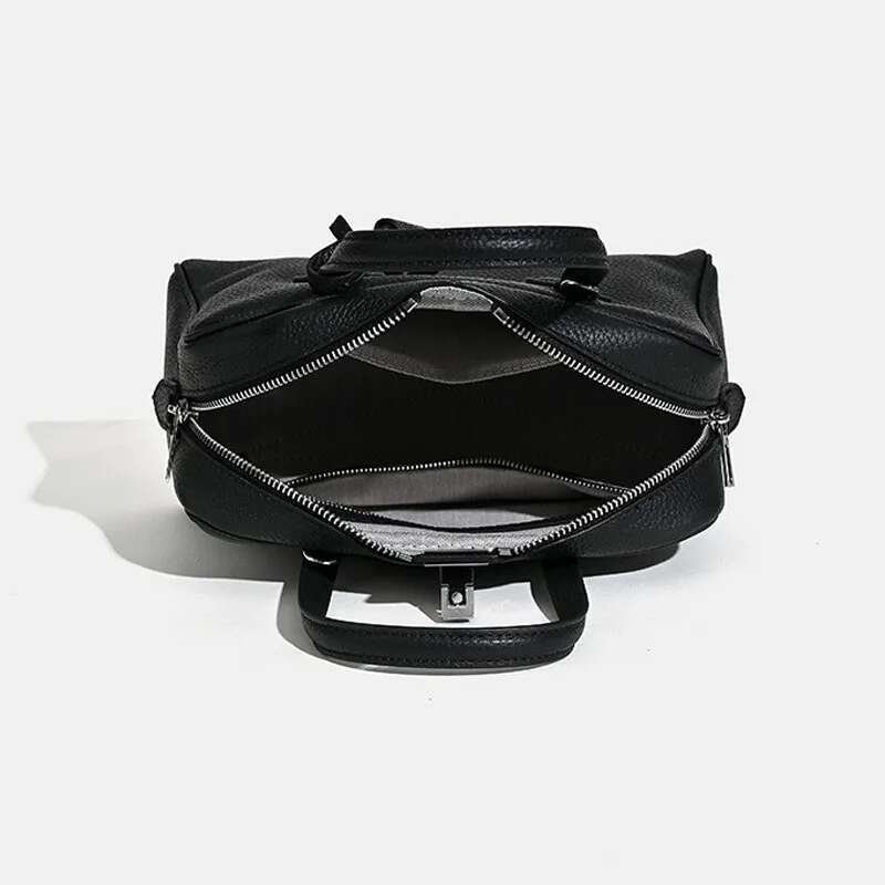 2025 New Genuine Leather Women's Simple Handbag Bowg Pillow Bag Crossbody Shoulder Bag