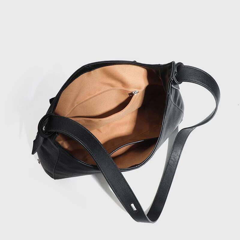 Classic Large Capacity Half Moon Bags For Women Luxury Designer Handbags Purses 2025 New In PU Lock Decoration Underarm Shoulder