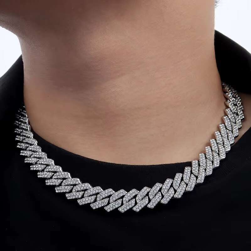 Miami Gold Plated Cuban Necklace 12mm Punk Hip Hop Jewelry Sizeable Style Men's Rock Rap Singer