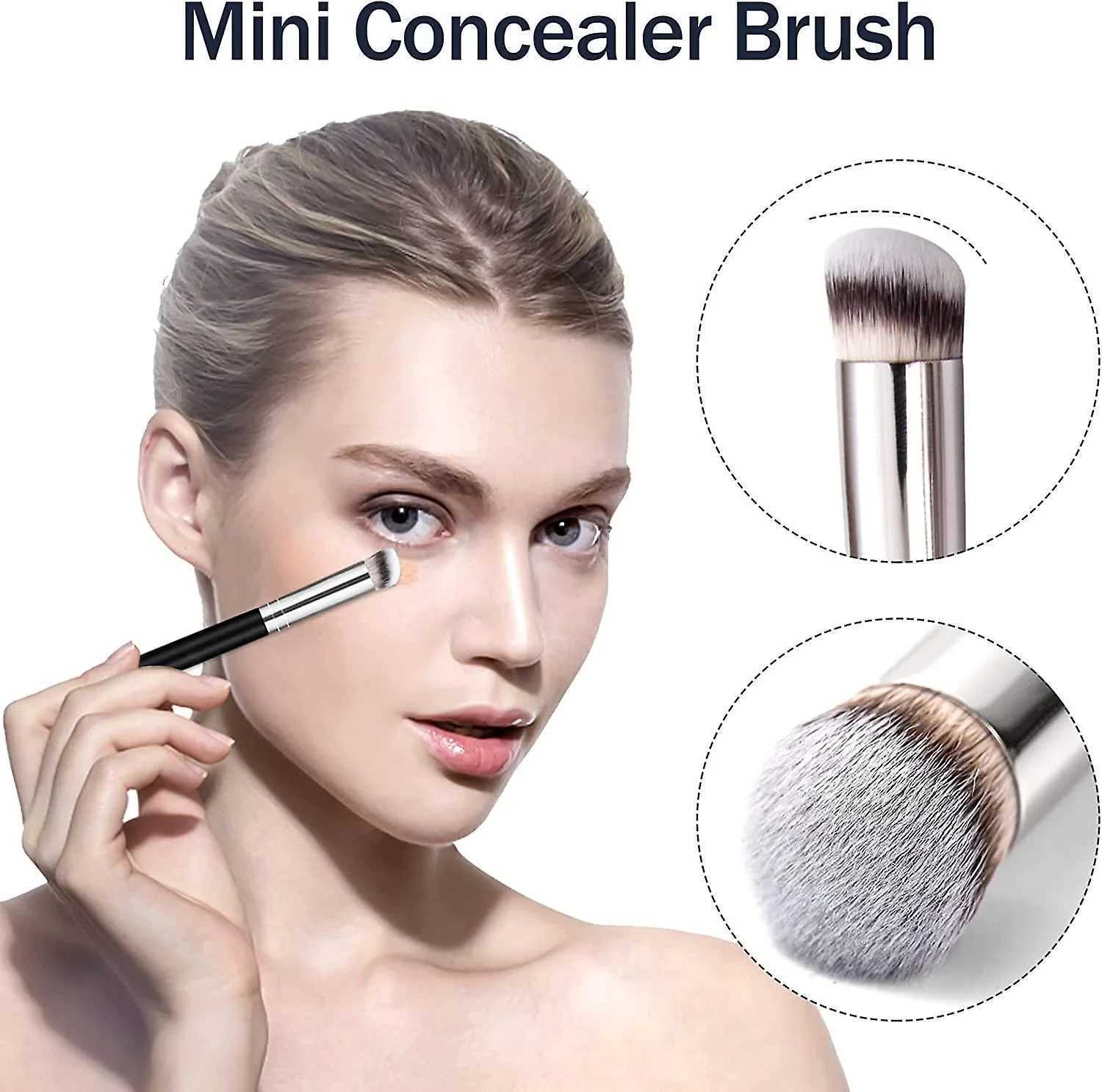1/2/5 pcs Foundation Concealer Brush Premium Contour Blusher Brushes Flawless Under Eye Dense Face Makeup Brush For Blending L251110