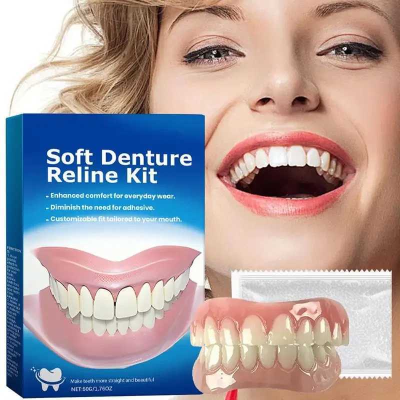 Dental silicone kit dental silicone lining soft dental kit upper and lower dental kit easy to use M250410