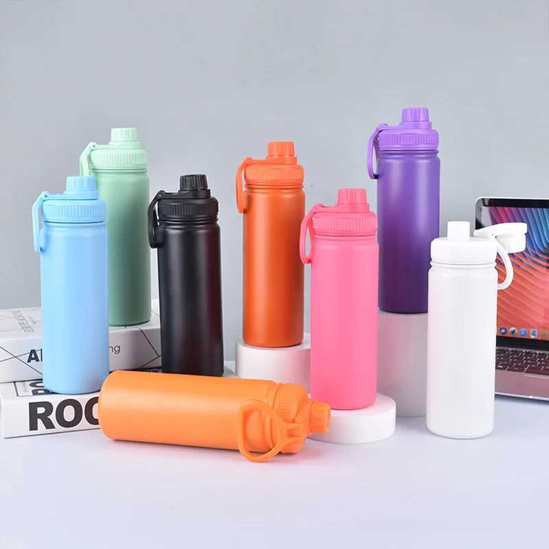 Fashionable cup Sports Water Bottle Leakproof Gym Vacuum g Portable Cup Stainless Steel Insated Water Bottle With Buckle Fitness Sports Pot Y251110