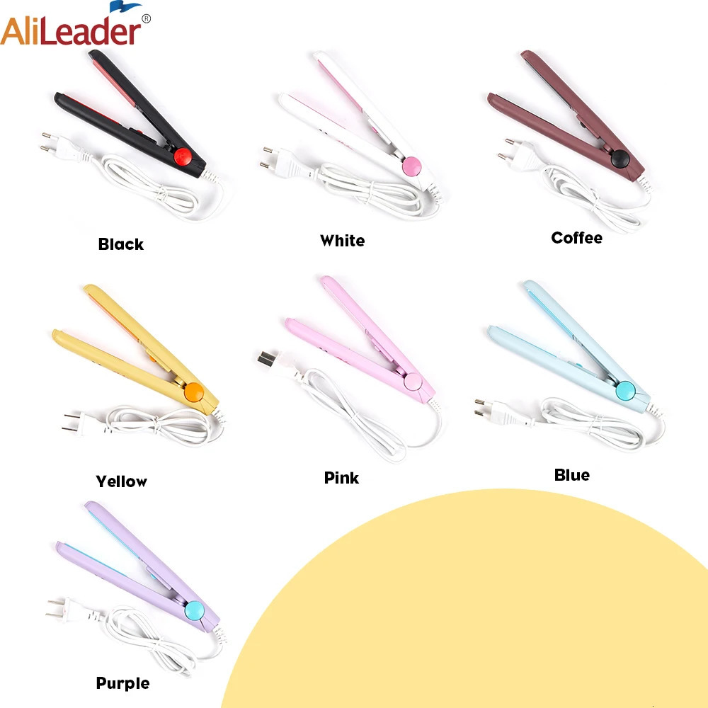 67 Mini Straightener Hair For Women Girls Ceramic Hair Flat Iron Straightener Curler Fast Heating Curling Iron 251107