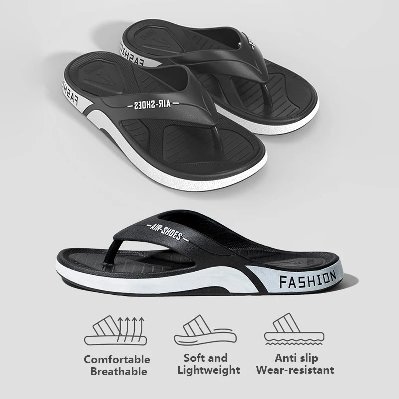 Fashionable mens flip up shoes for summer outdoor leisure beach slippers PVC soft sole anti slip flip up couples family bathroom sandals 250408