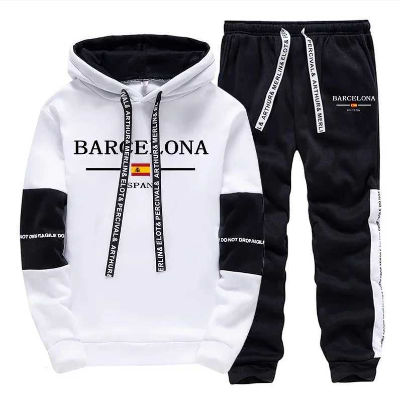 Black White Mens Tracksuit Printing Casual Sweatshirts Outdoors Sports Jogging Mens Clothing Fashion Single Piece Hoodie Pants W251110
