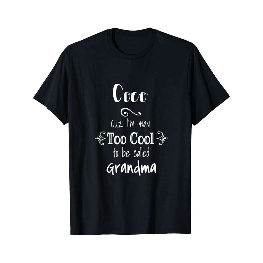 Designer T shirt Titi Like A Regular Grandma Only Much Cooler Floral Cute - 220g T shits