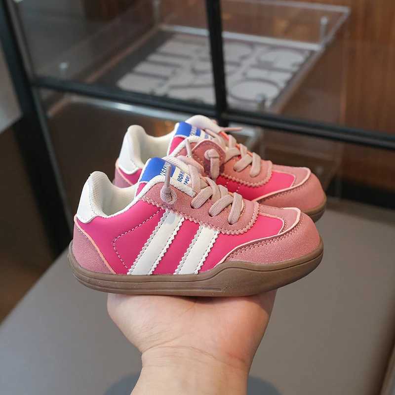 2024 Boys And Girls Canvas Shoes Childrens School Performance Shoes Fashion Children Biscuit Bottom Breathable Kids ShoesT251110