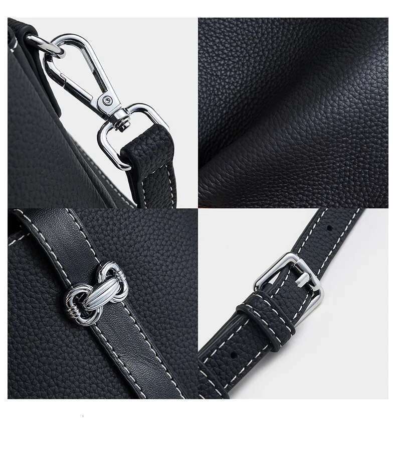 Genuine Leather Women's Crossbody Shell Bag, Summer Popular 2024 Small Shoulder Handbag Female High-End Messenger Purses